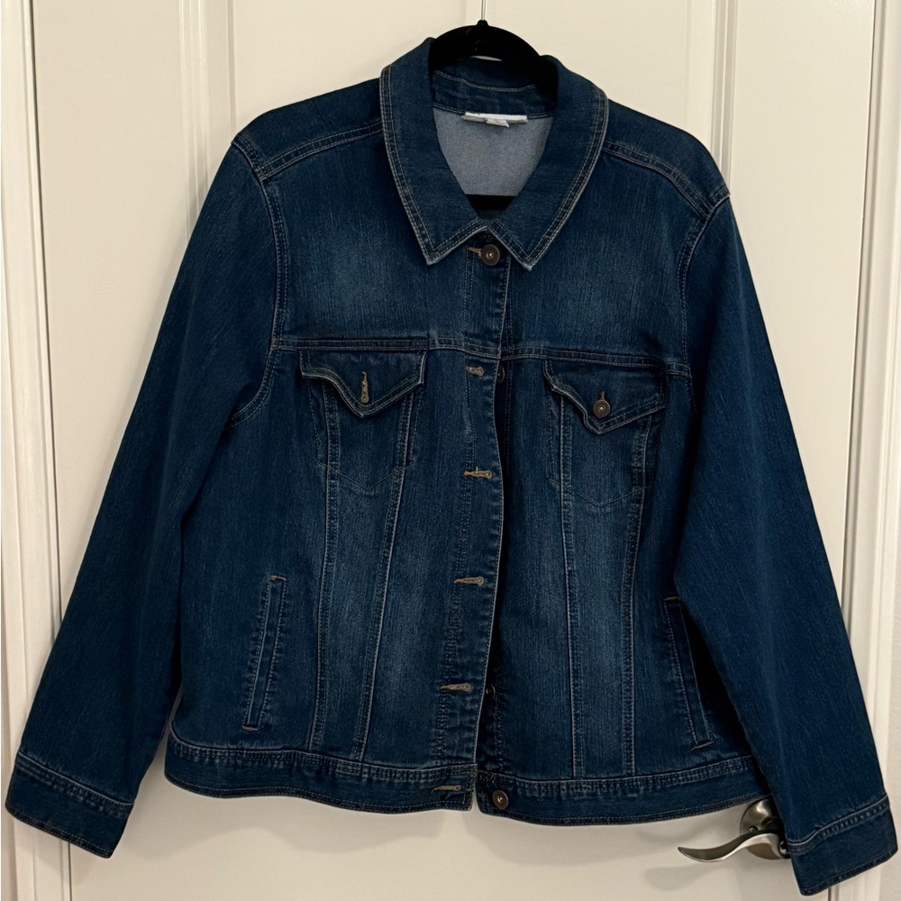 Style & Co. Dark Blue Jean Jacket
